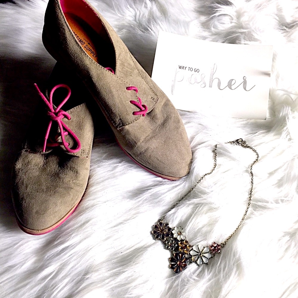 Sandy Suede Oxford Shoes